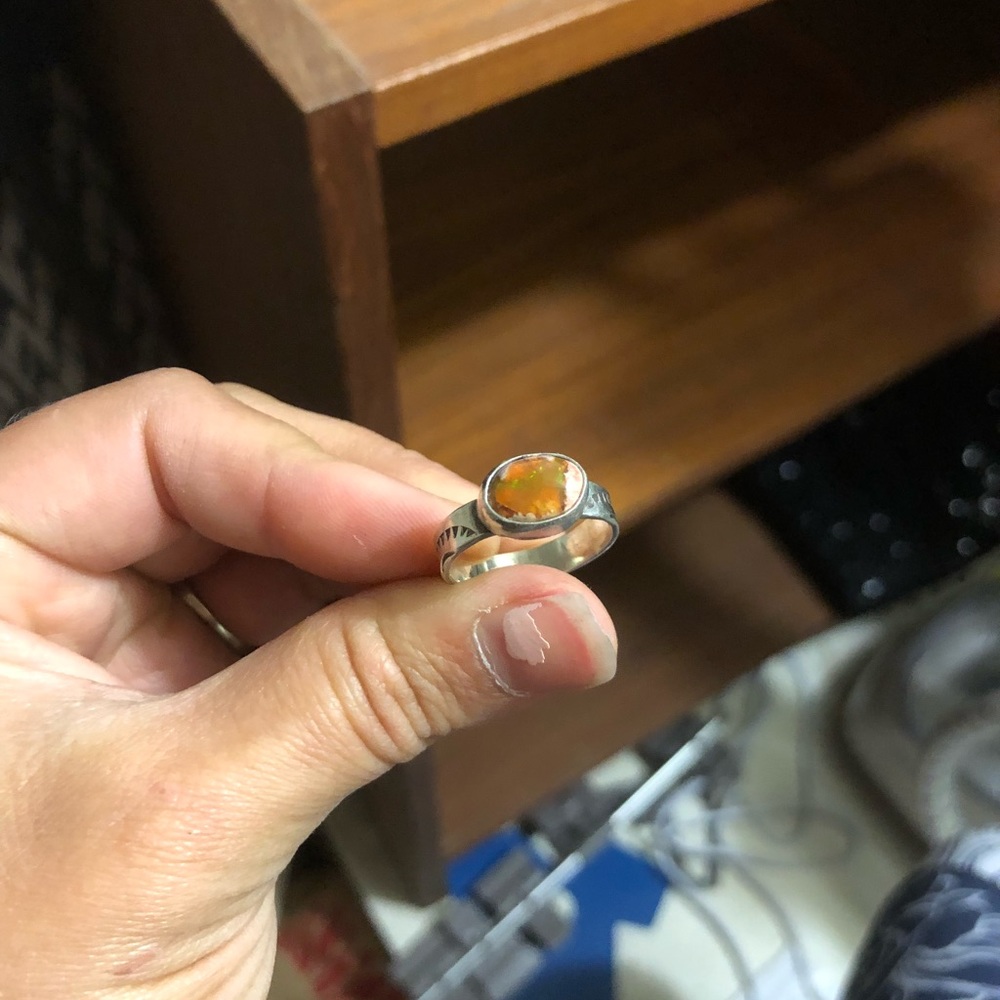 Fire Opal Ring - image 2